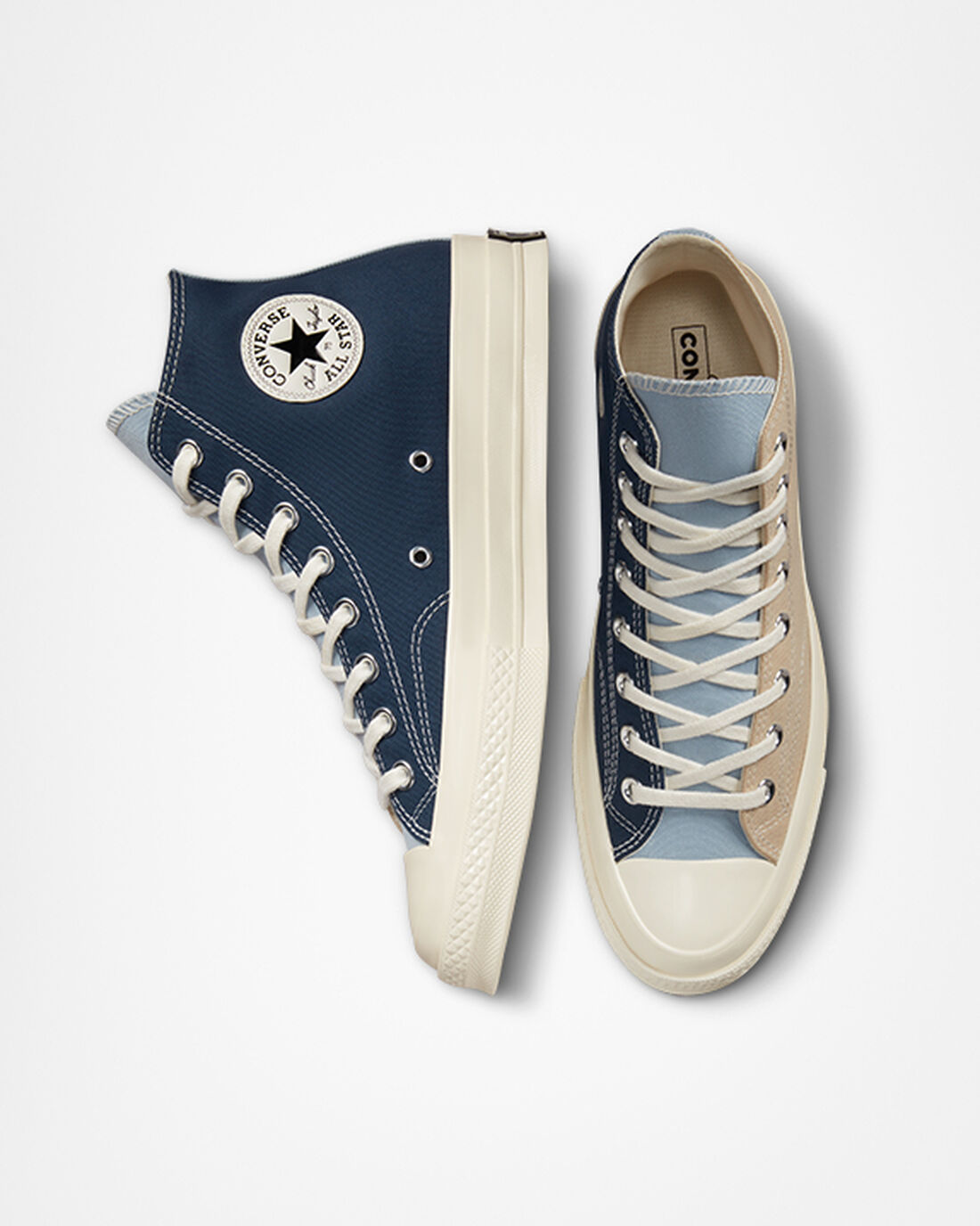 Women's Converse Chuck 70 Tri-Panel High Top Sneakers Navy | Australia-27106