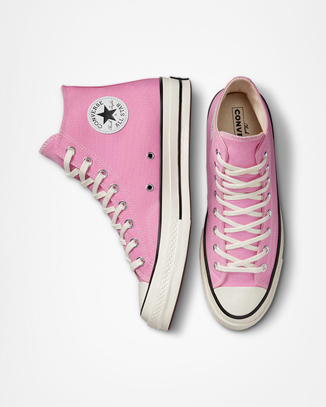 Women's Converse Chuck 70 Vintage Canvas High Top Sneakers Pink/Black | Australia-56182