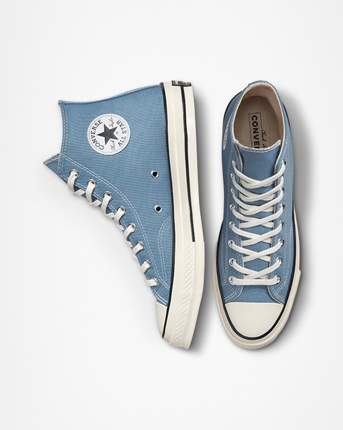 Women's Converse Chuck 70 Vintage Canvas High Top Sneakers Indigo/Black | Australia-80143