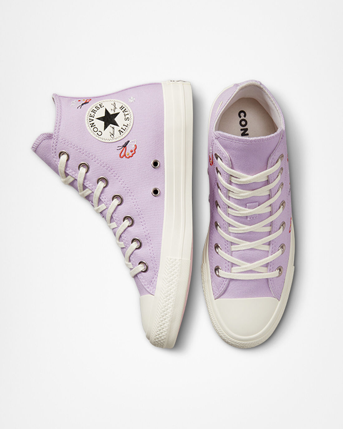 Women's Converse Chuck Taylor All Star Butterfly Wings High Top Sneakers Purple/Black | Australia-32497