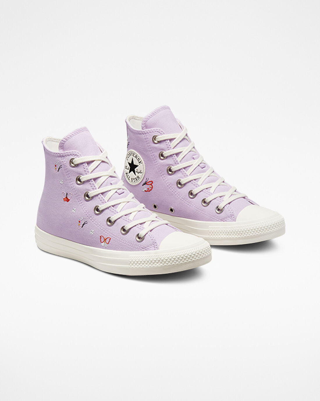 Women's Converse Chuck Taylor All Star Butterfly Wings High Top Sneakers Purple/Black | Australia-32497