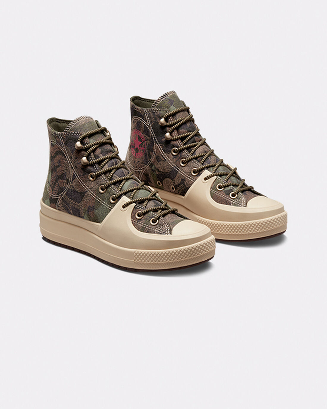 Women's Converse Chuck Taylor All Star Construct Black Joy High Top Sneakers Oat Milk/Roasted/Grassy | Australia-05146