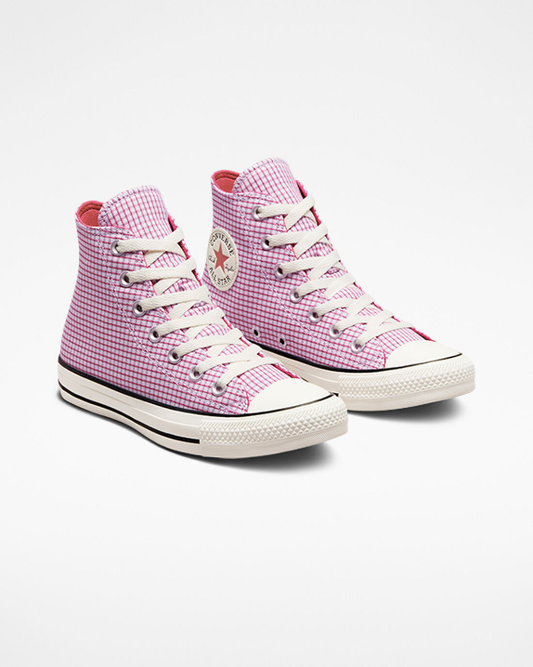 Women's Converse Chuck Taylor All Star Checkered High Top Sneakers Purple | Australia-08475