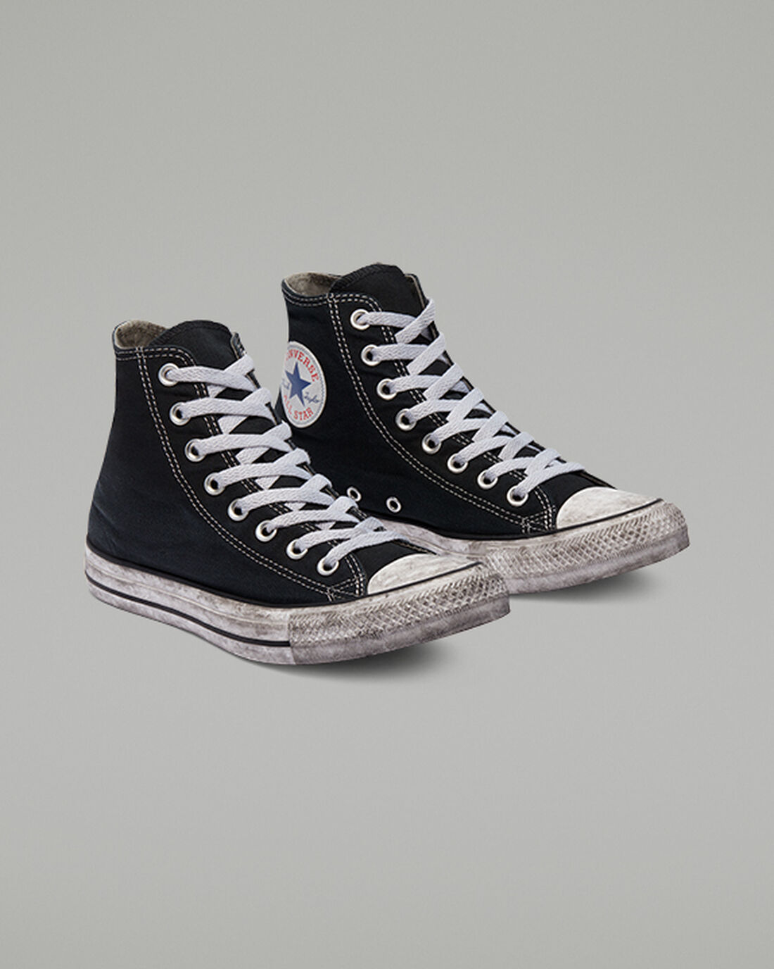 Women's Converse Chuck Taylor All Star Canvas Smoke High Top Sneakers Black/White | Australia-23096