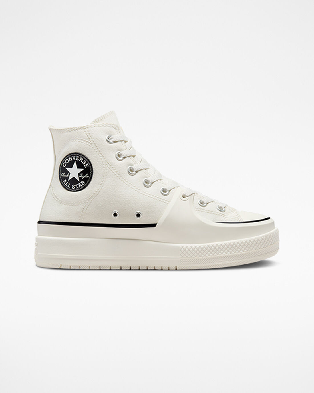 Women\'s Converse Chuck Taylor All Star Construct High Top Sneakers White/Black | Australia-32469