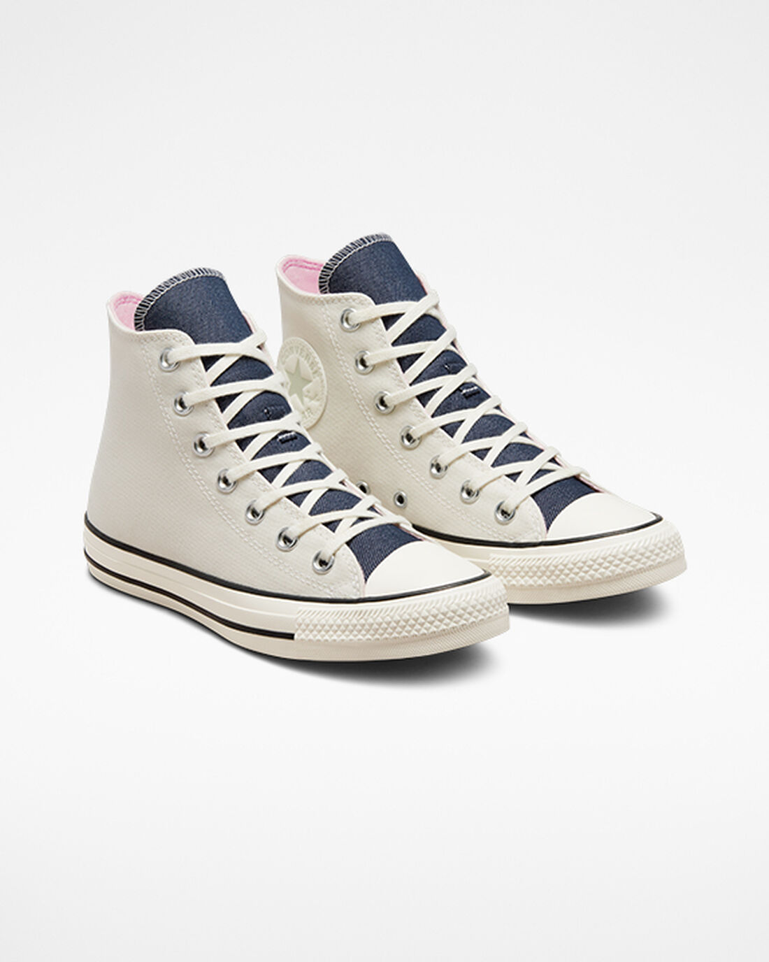 Women's Converse Chuck Taylor All Star Denim High Top Sneakers Beige/Navy/Olive | Australia-25803