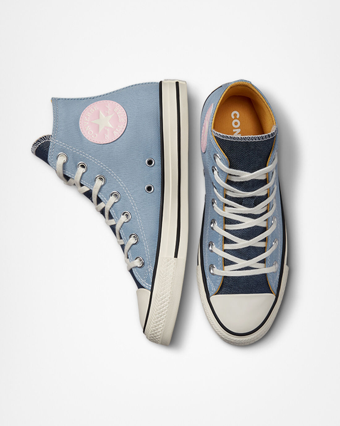 Women's Converse Chuck Taylor All Star Denim High Top Sneakers Navy | Australia-85732