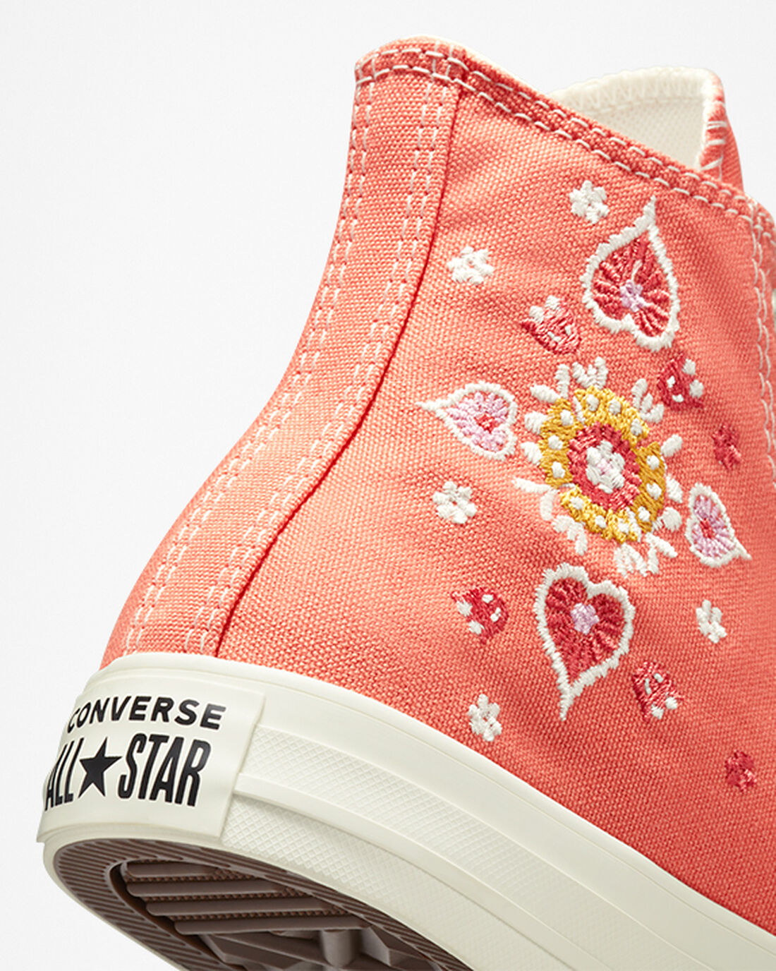 Women's Converse Chuck Taylor All Star Floral Embroidery High Top Sneakers Light/Black | Australia-14860