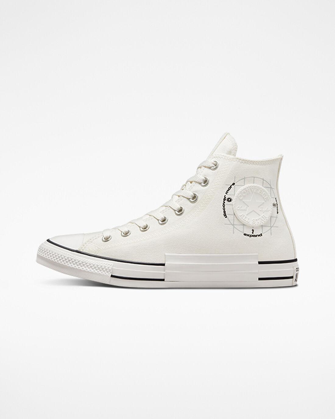 Women's Converse Chuck Taylor All Star Grid Logo High Top Sneakers White | Australia-71682