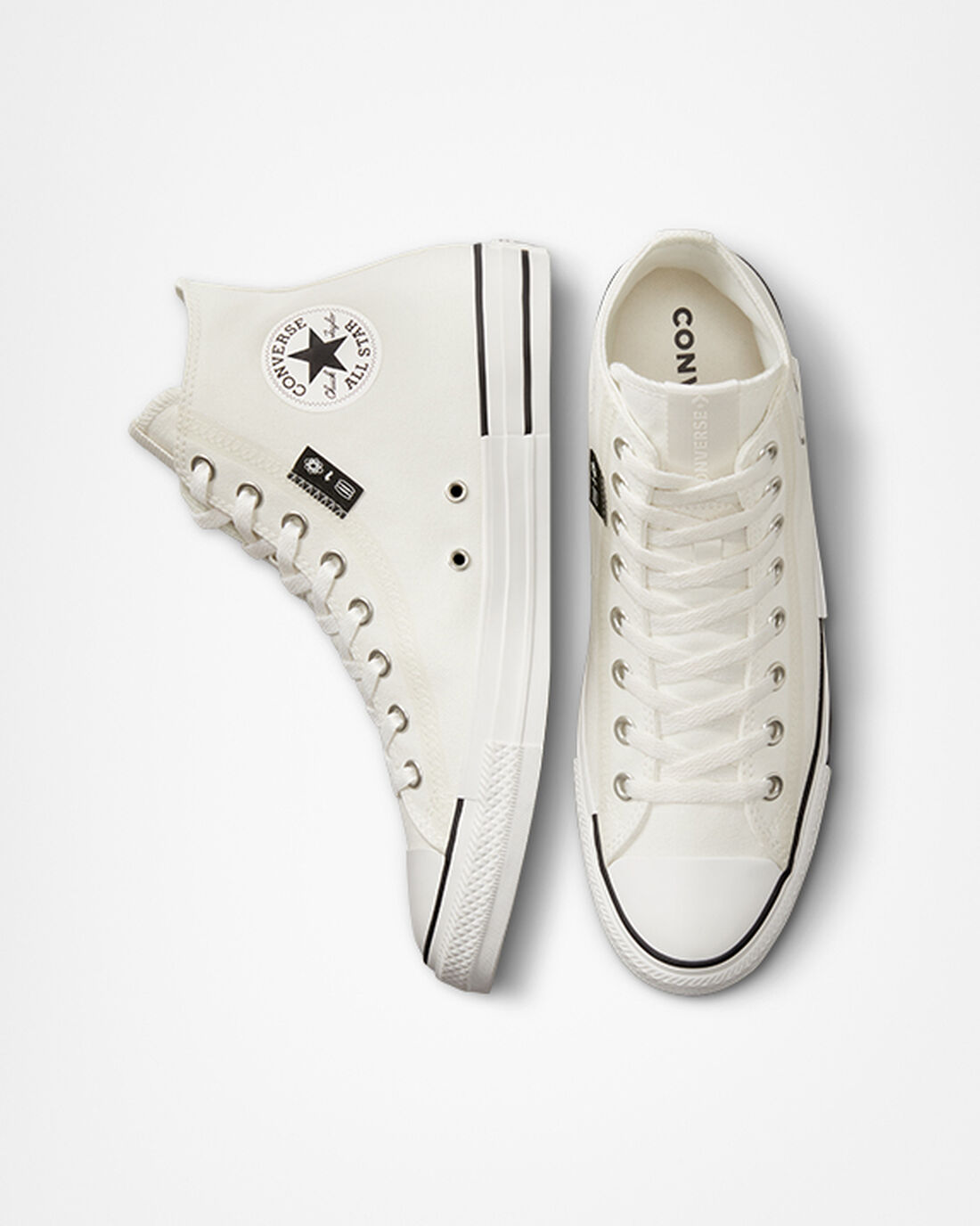 Women's Converse Chuck Taylor All Star Grid Logo High Top Sneakers White | Australia-71682