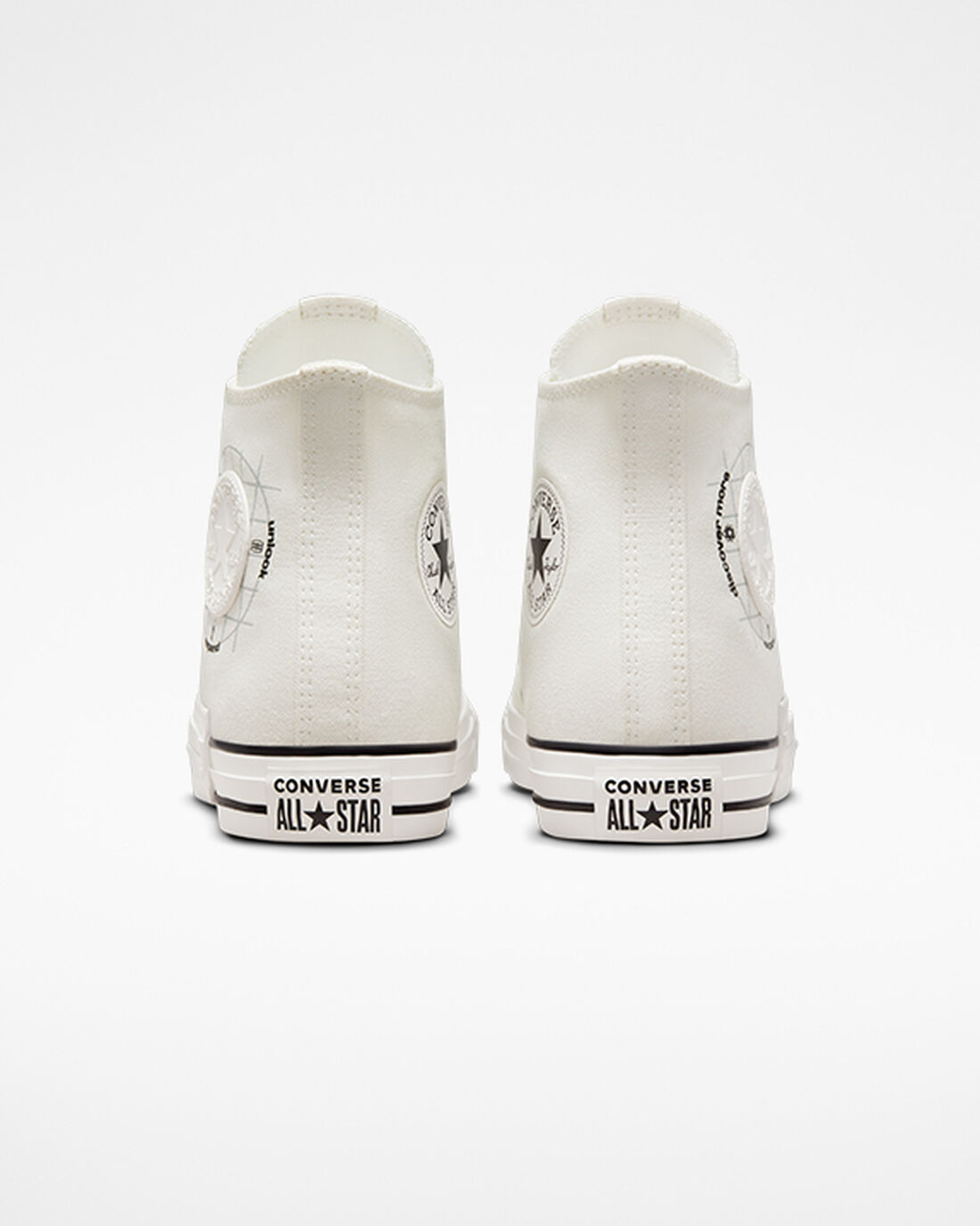 Women's Converse Chuck Taylor All Star Grid Logo High Top Sneakers White | Australia-71682