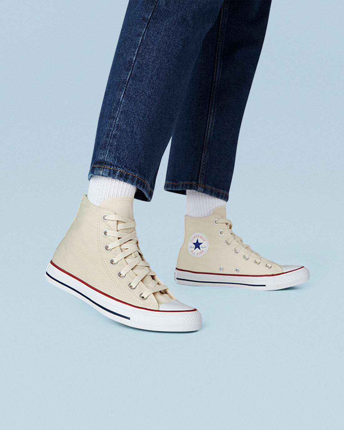 Women's Converse Chuck Taylor All Star High Top Sneakers Beige White | Australia-09287