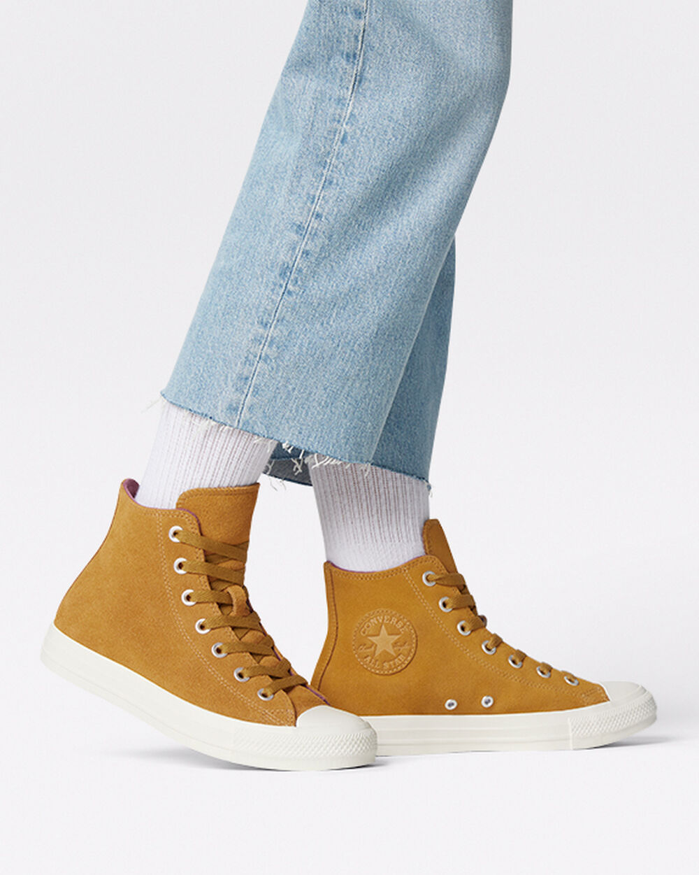 Women's Converse Chuck Taylor All Star High Top Sneakers Yellow | Australia-85624