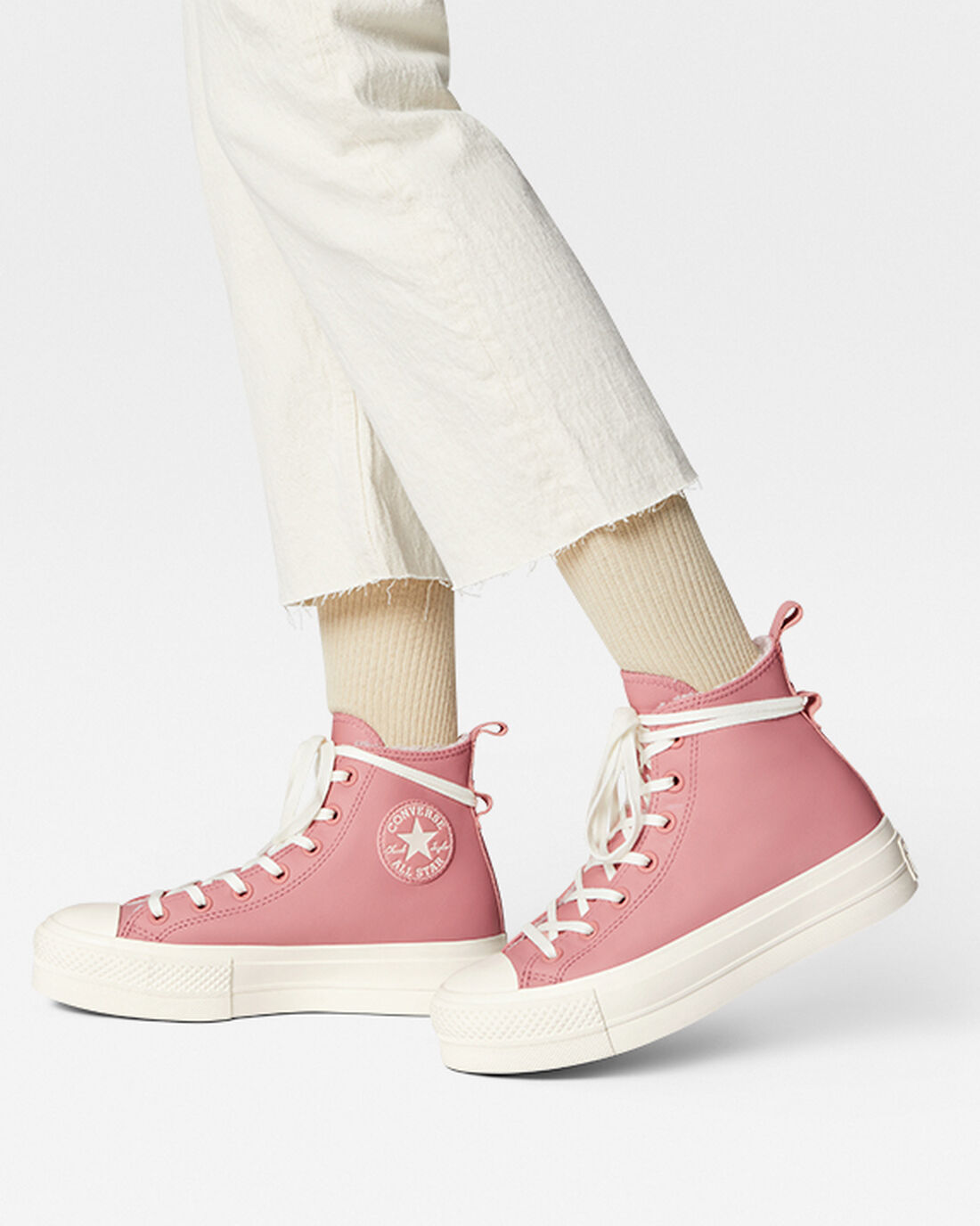 Women's Converse Chuck Taylor All Star Lift High Top Sneakers Pink | Australia-01537