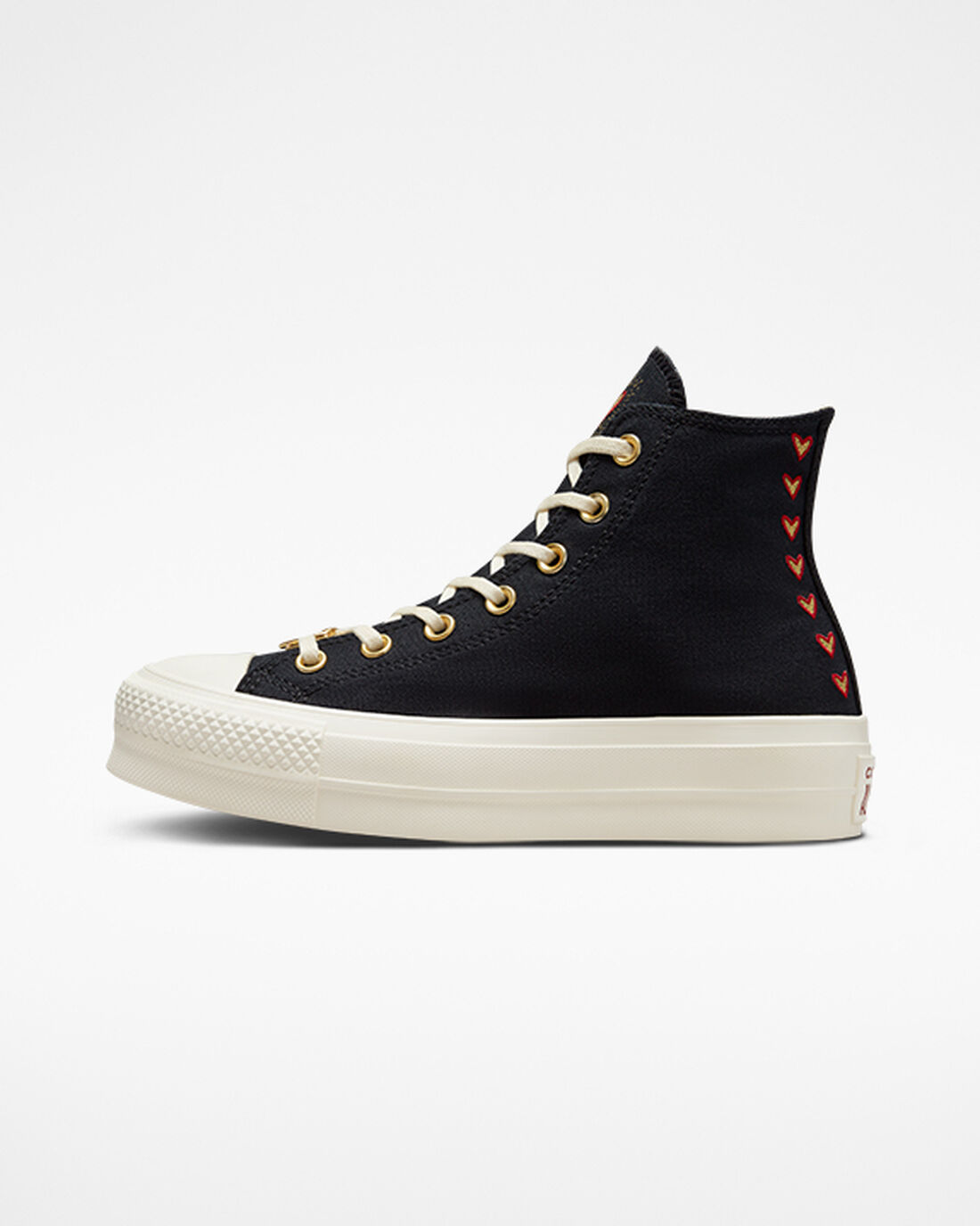 Women's Converse Chuck Taylor All Star Lift High Top Sneakers Black/Dark Red | Australia-01634