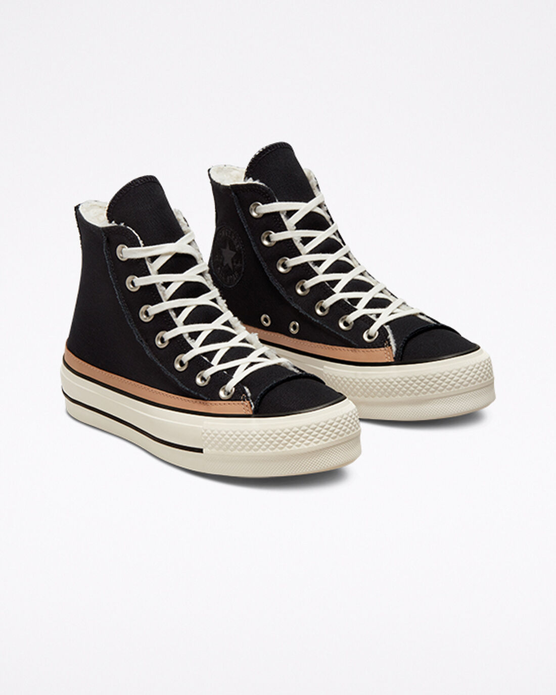 Women's Converse Chuck Taylor All Star Lift High Top Sneakers Black/Brown | Australia-08129