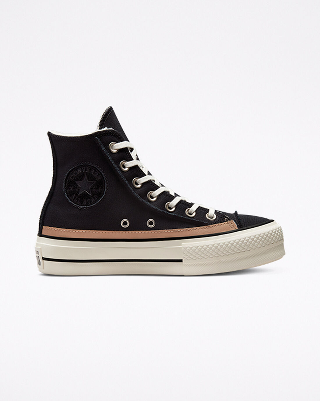 Women\'s Converse Chuck Taylor All Star Lift High Top Sneakers Black/Brown | Australia-08129