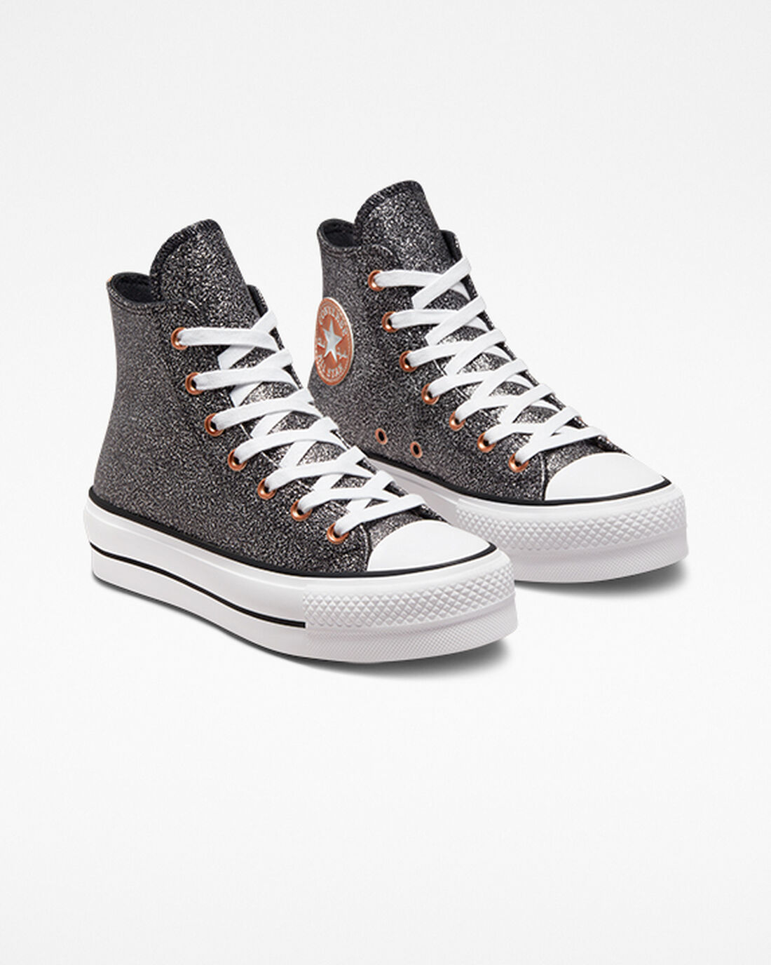 Women's Converse Chuck Taylor All Star Lift High Top Sneakers Black/Copper/White | Australia-12465