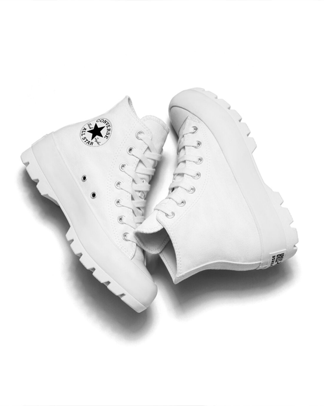 Women's Converse Chuck Taylor All Star Lugged High Top Sneakers White/Black/White | Australia-14239