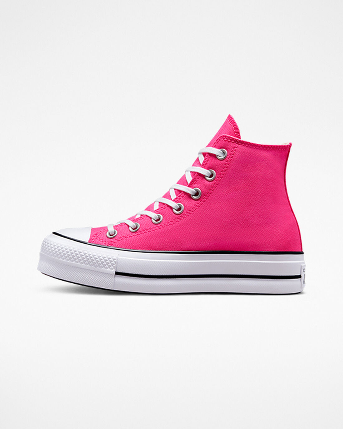 Women's Converse Chuck Taylor All Star Lift High Top Sneakers Pink/Black/White | Australia-24915