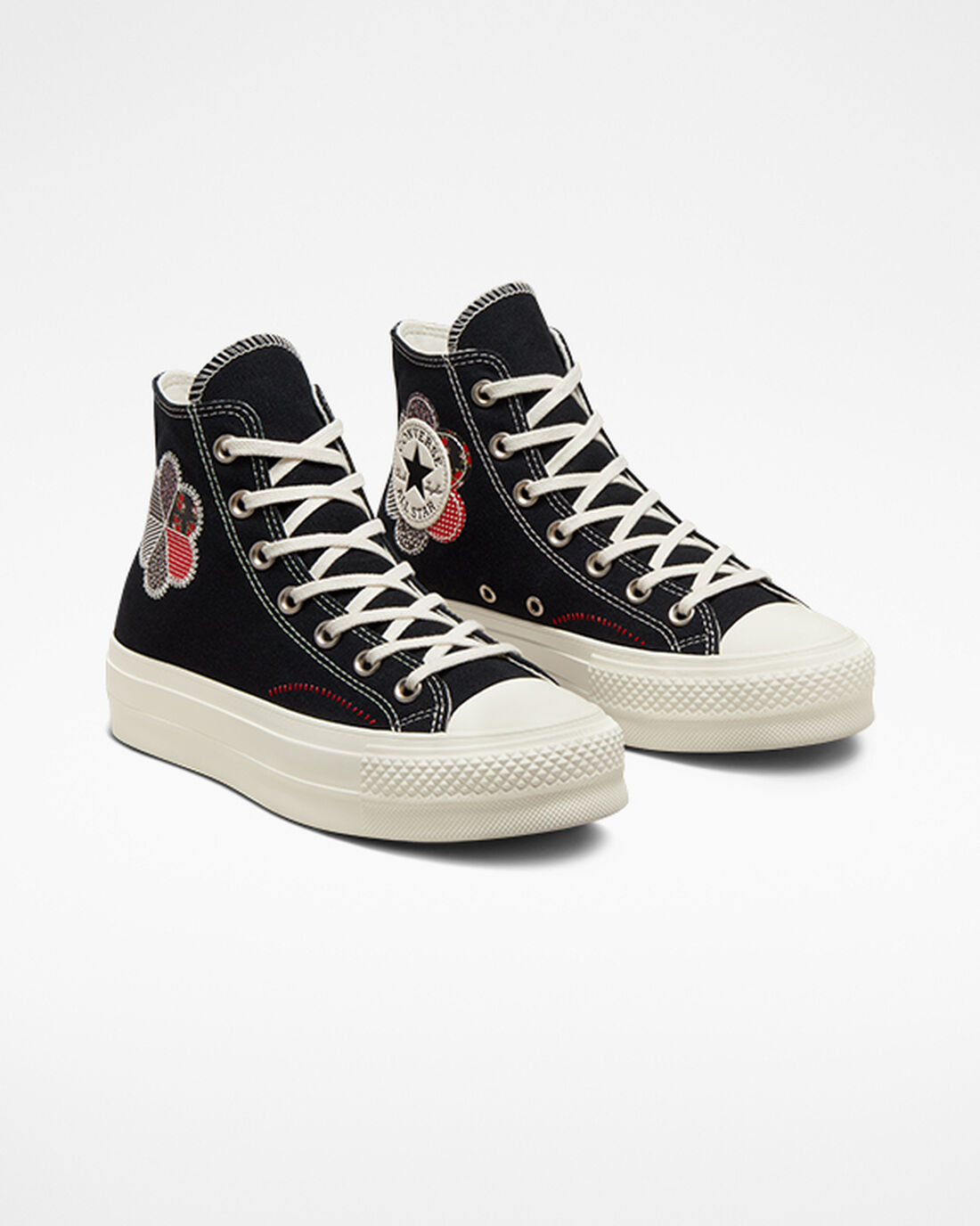 Women's Converse Chuck Taylor All Star Lift High Top Sneakers Black/Red | Australia-43560