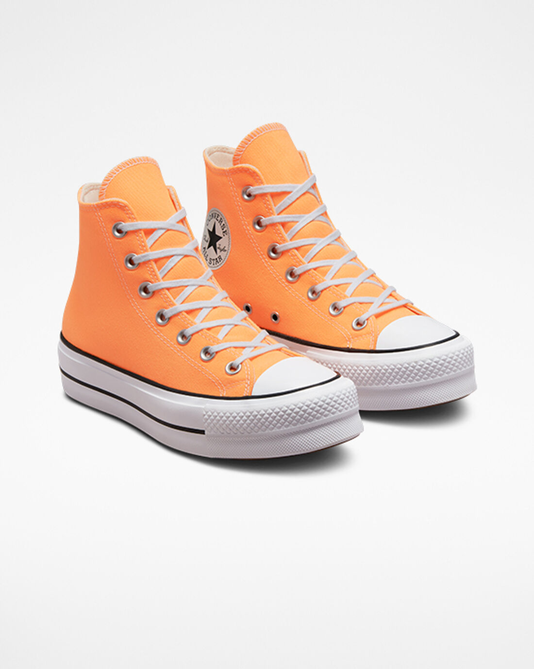 Women's Converse Chuck Taylor All Star Lift High Top Sneakers Orange/Black/White | Australia-50714