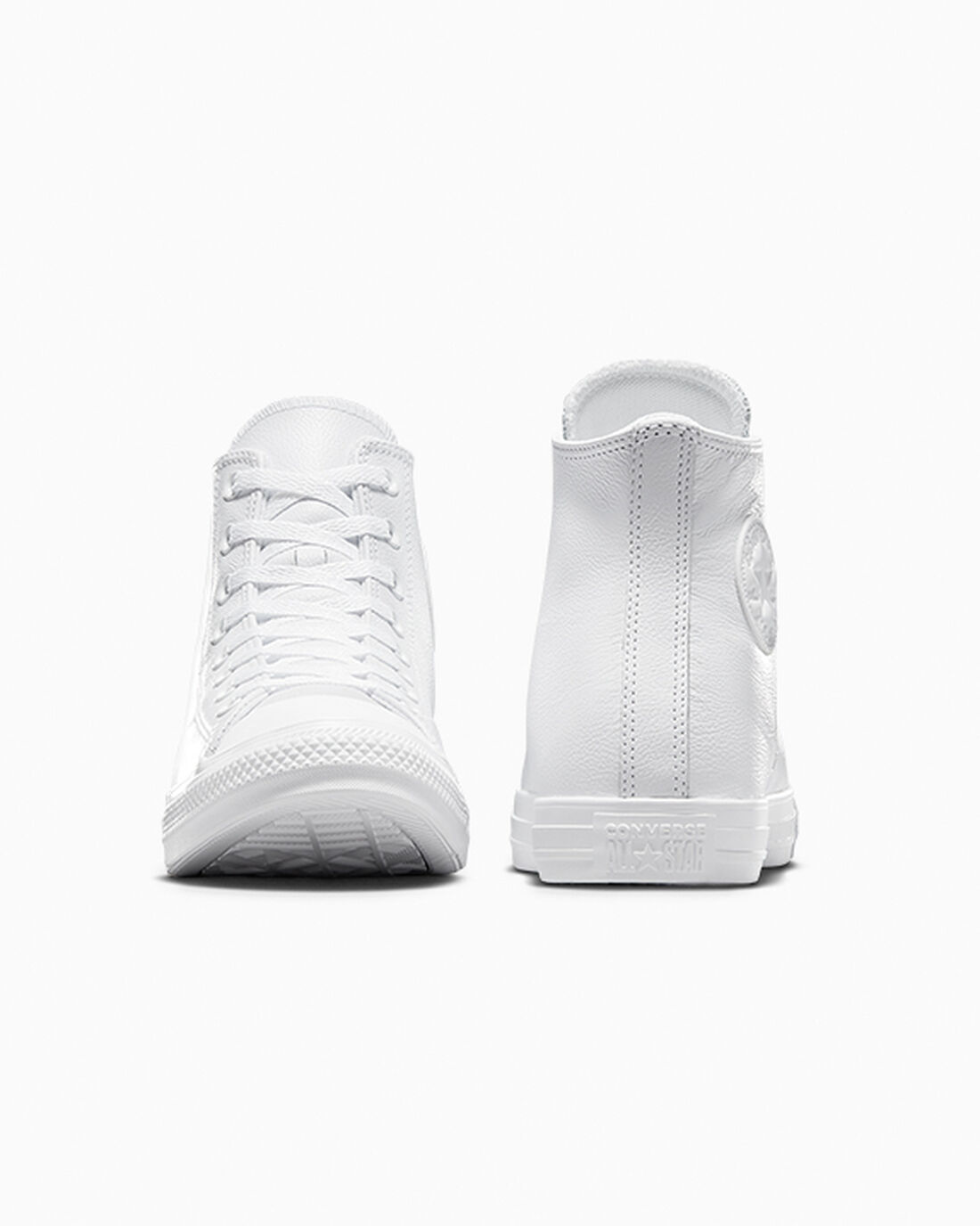 Women's Converse Chuck Taylor All Star Leather High Top Sneakers White | Australia-52103