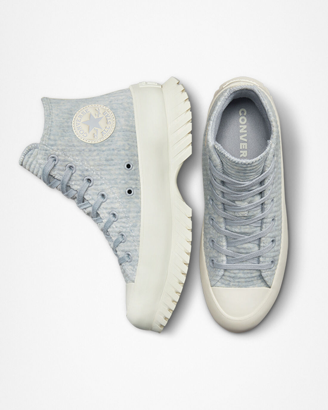 Women's Converse Chuck Taylor All Star Lugged 2.0 Velour High Top Sneakers Blue | Australia-52690