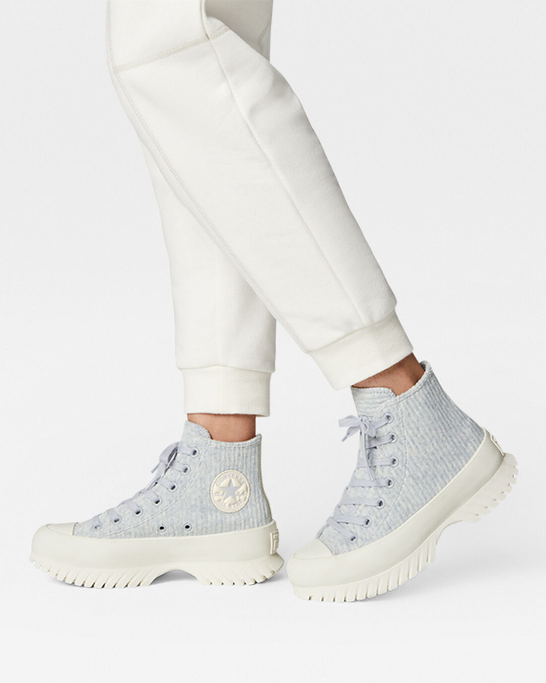 Women's Converse Chuck Taylor All Star Lugged 2.0 Velour High Top Sneakers Blue | Australia-52690