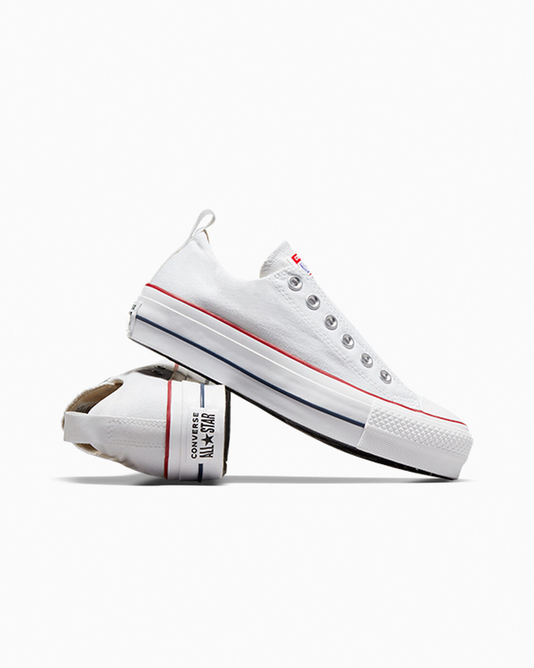 Women's Converse Chuck Taylor All Star Lift Sneakers White/Red/Blue | Australia-62405