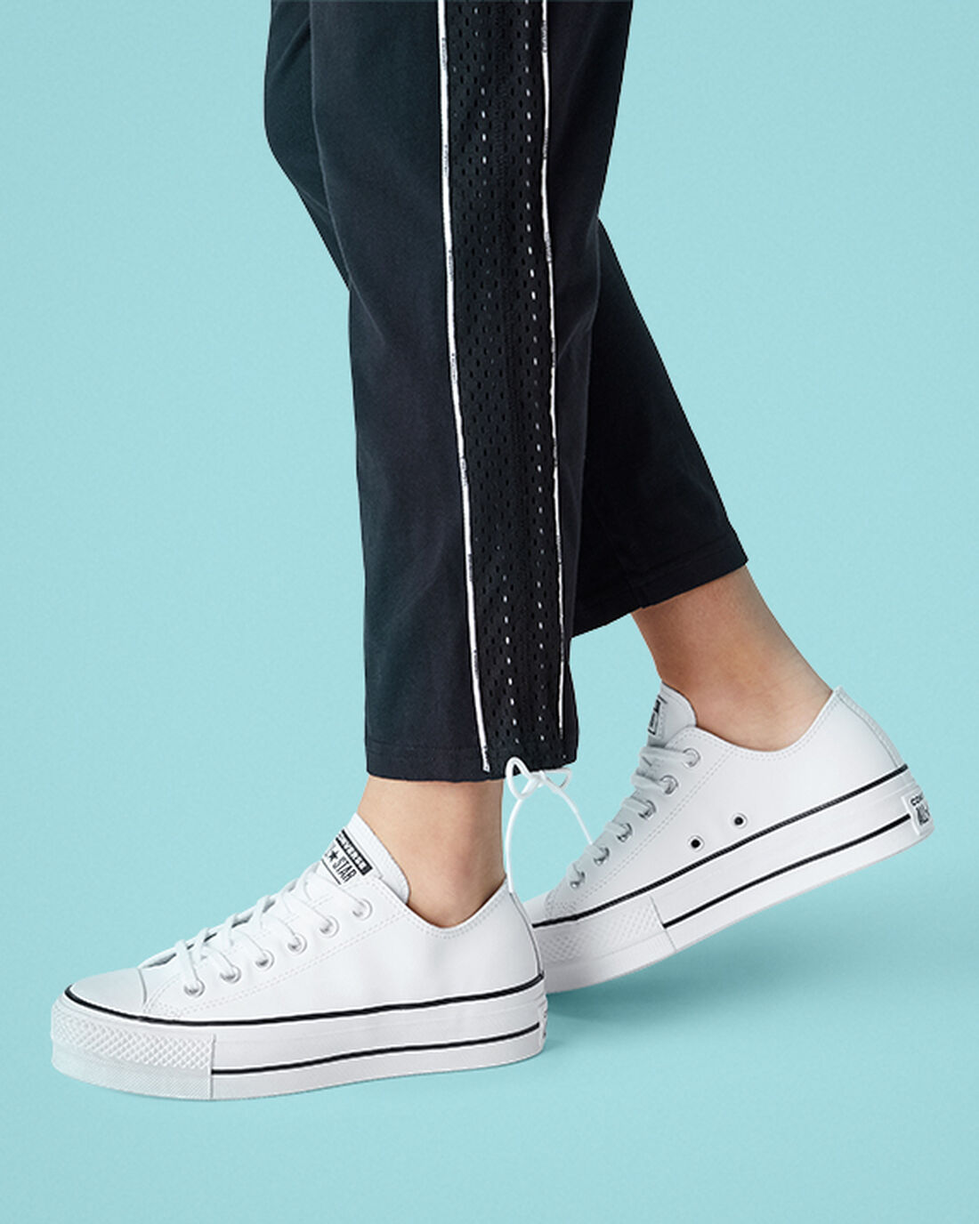 Women's Converse Chuck Taylor All Star Lift Platform Sneakers White/Black/White | Australia-64592