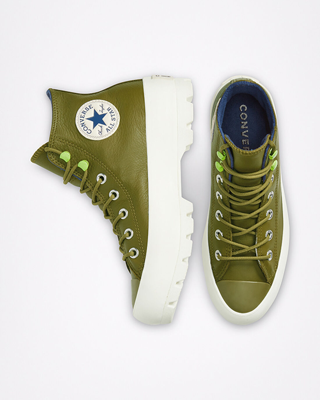 Women's Converse Chuck Taylor All Star Lugged Winter High Top Sneakers Dark Olive/Navy | Australia-68759