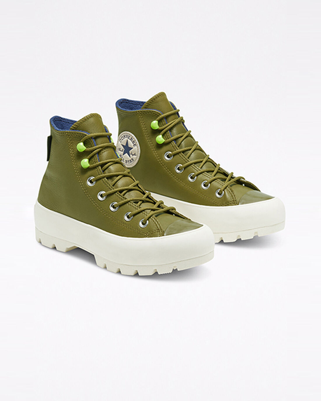 Women's Converse Chuck Taylor All Star Lugged Winter High Top Sneakers Dark Olive/Navy | Australia-68759