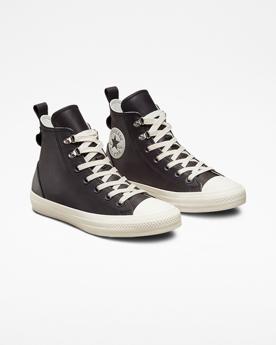 Women's Converse Chuck Taylor All Star Leather Hike High Top Sneakers Black | Australia-72509