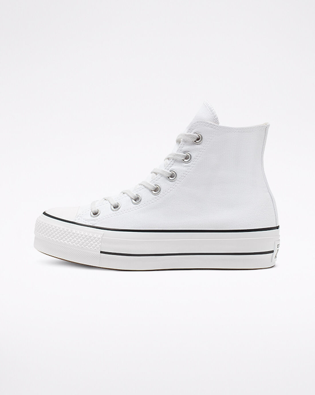 Women's Converse Chuck Taylor All Star Lift High Top Sneakers White/Black/White | Australia-82194