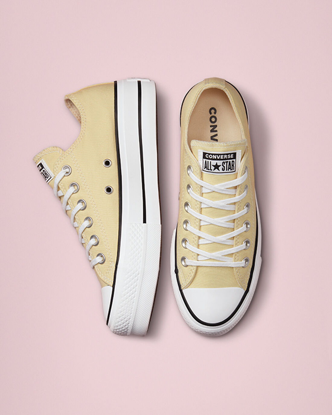 Women's Converse Chuck Taylor All Star Lift Sneakers Lemon/Black/White | Australia-86532