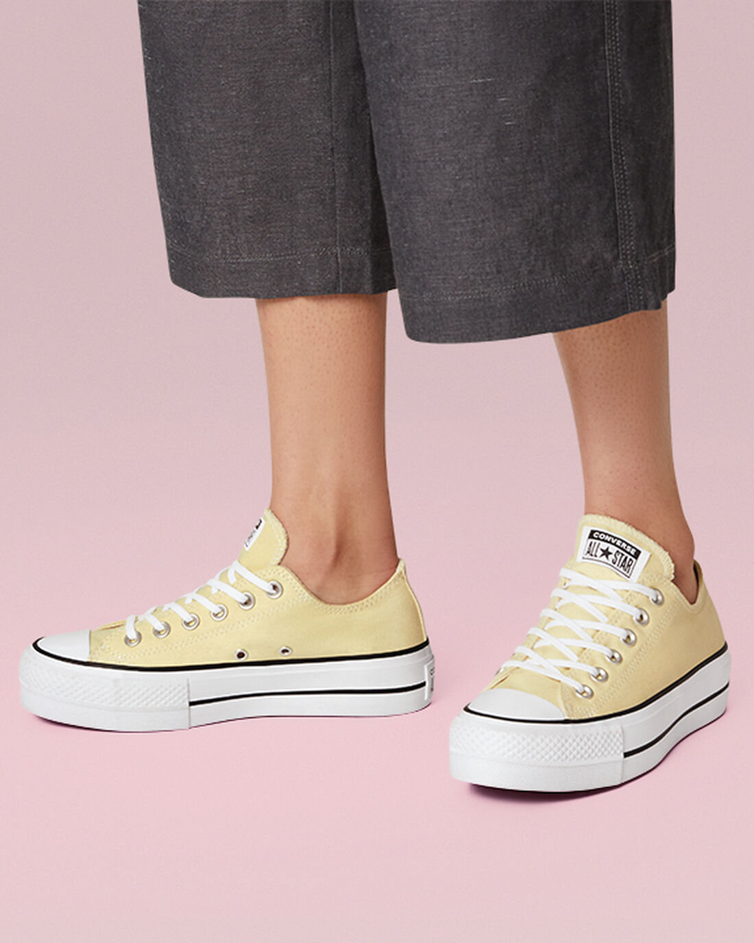 Women's Converse Chuck Taylor All Star Lift Sneakers Lemon/Black/White | Australia-86532