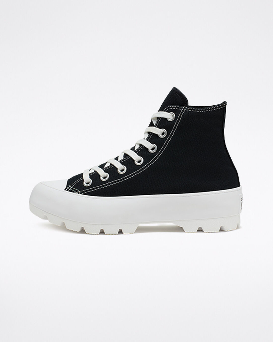 Women's Converse Chuck Taylor All Star Lugged High Top Sneakers Black/White/Black | Australia-87345