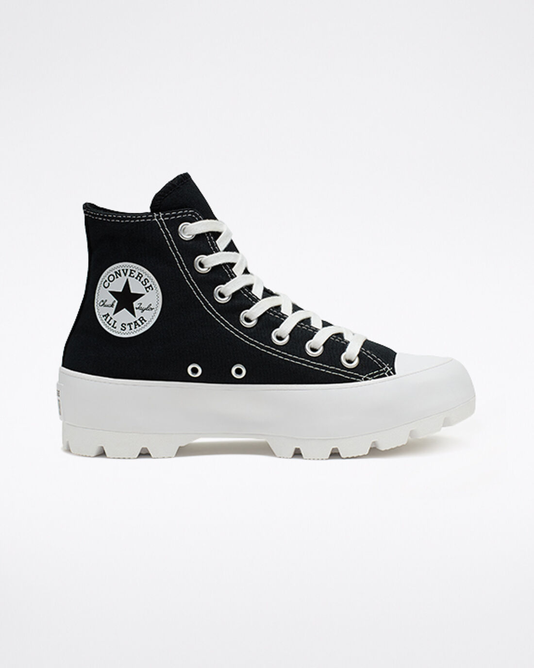 Women\'s Converse Chuck Taylor All Star Lugged High Top Sneakers Black/White/Black | Australia-87345