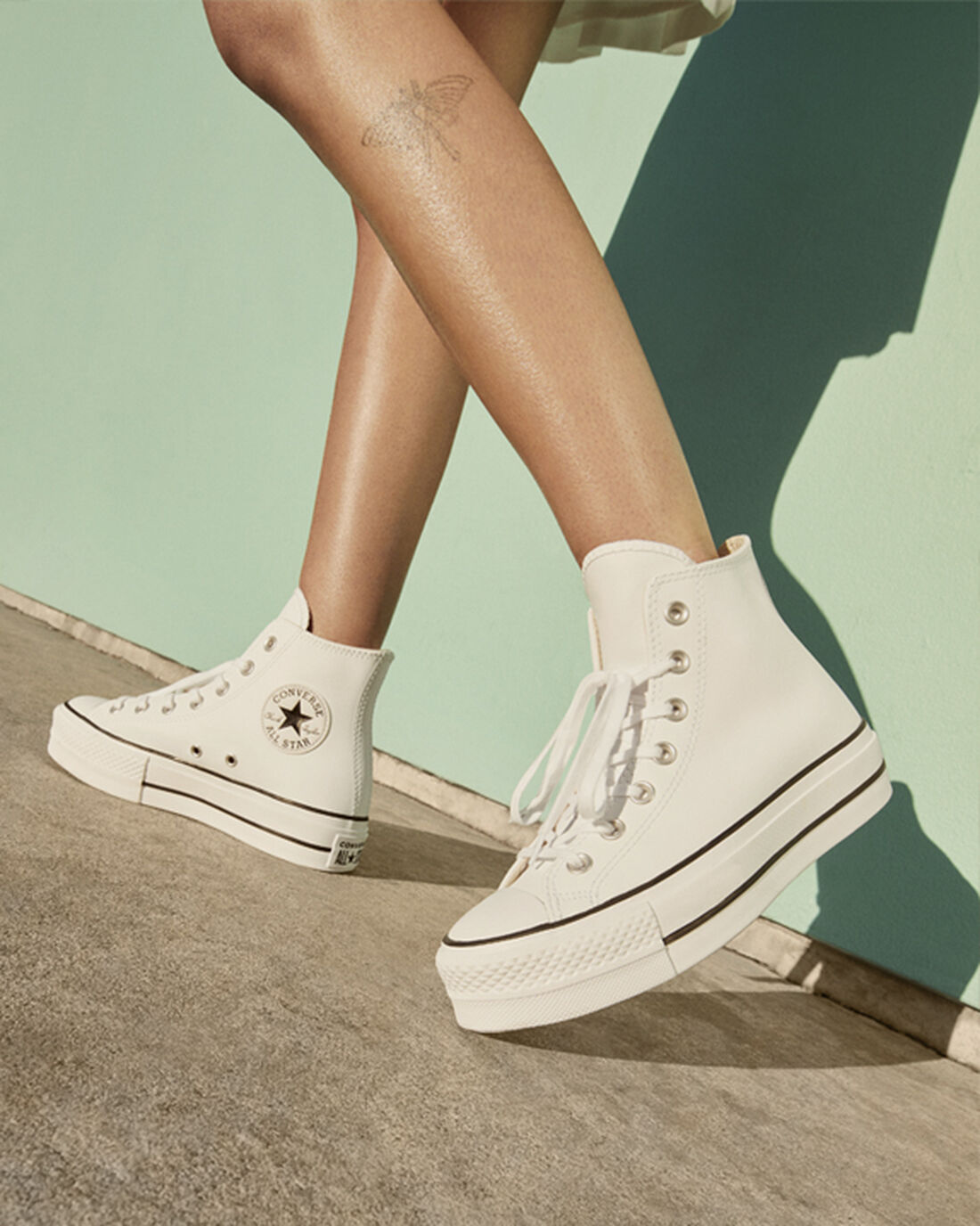 Women's Converse Chuck Taylor All Star Lift Platform High Top Sneakers White/Black/White | Australia-89045