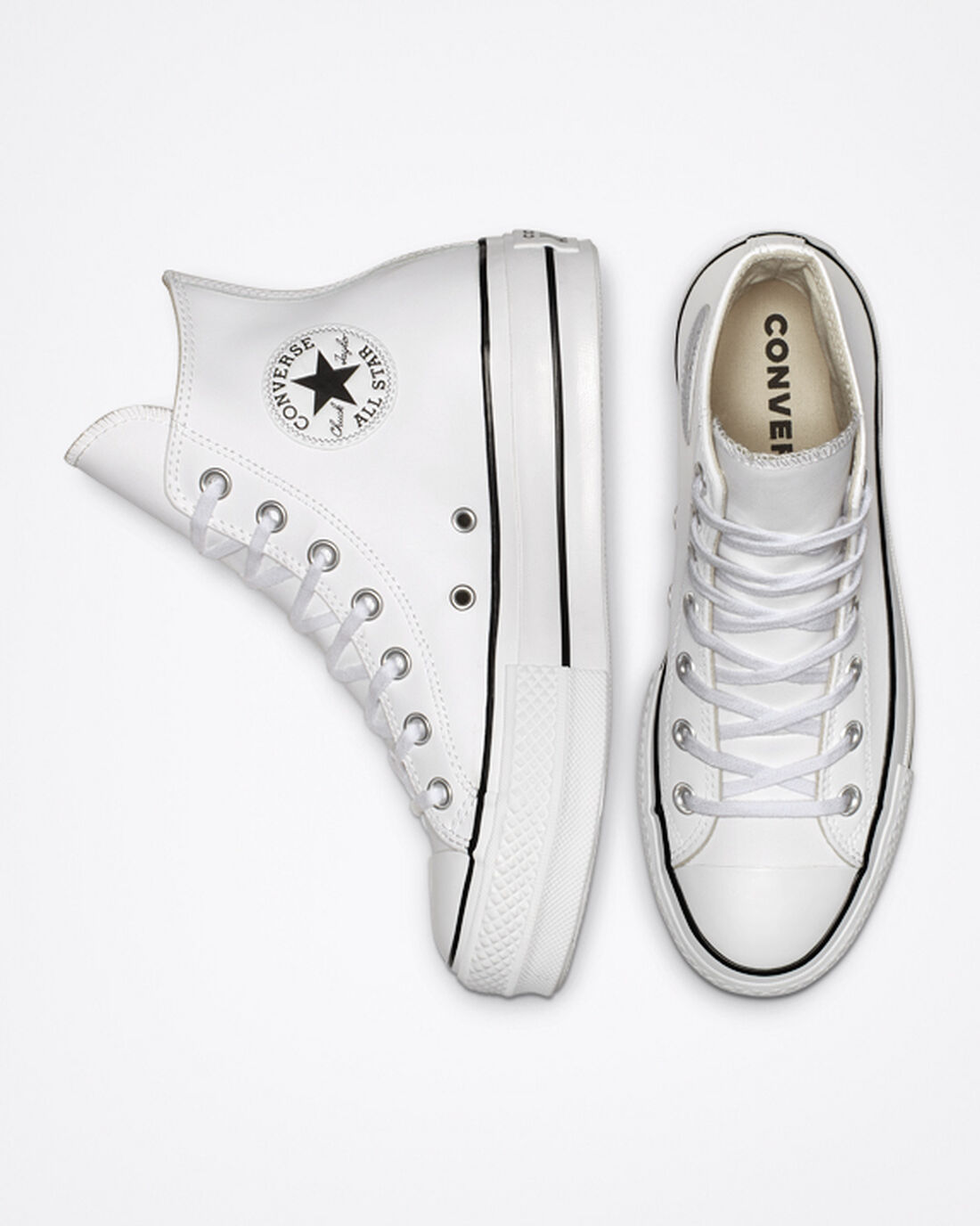 Women's Converse Chuck Taylor All Star Lift Platform High Top Sneakers White/Black/White | Australia-89045