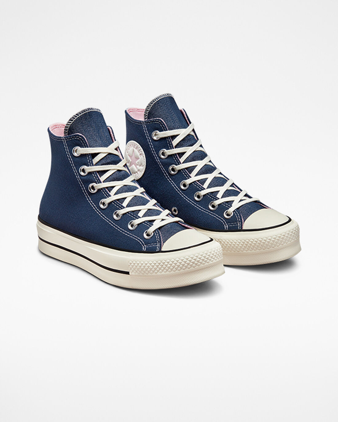 Women's Converse Chuck Taylor All Star Lift Platform Shoes Navy/Orange Pink | Australia-92406