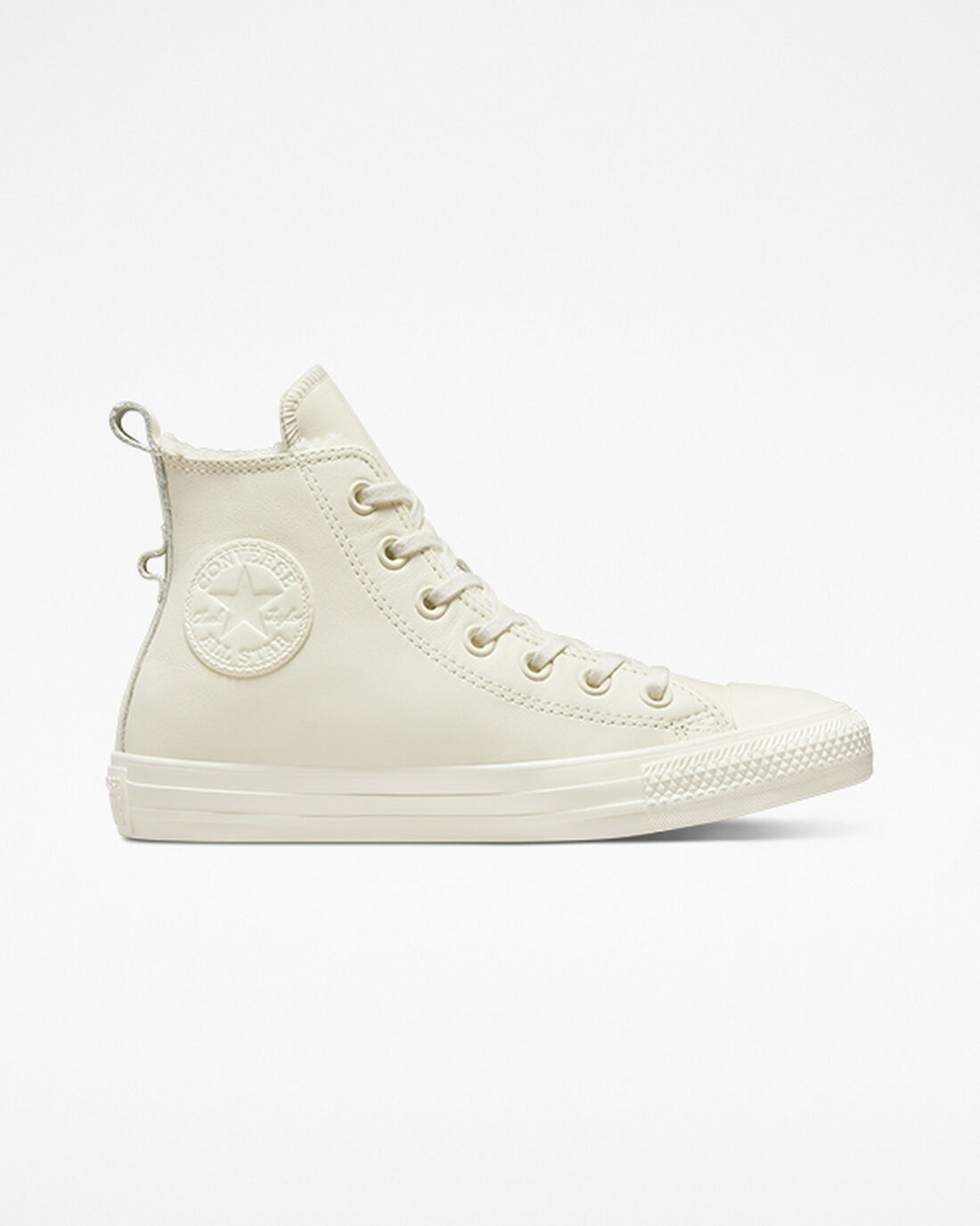 Women\'s Converse Chuck Taylor All Star Lined Leather High Top Shoes Beige | Australia-96875