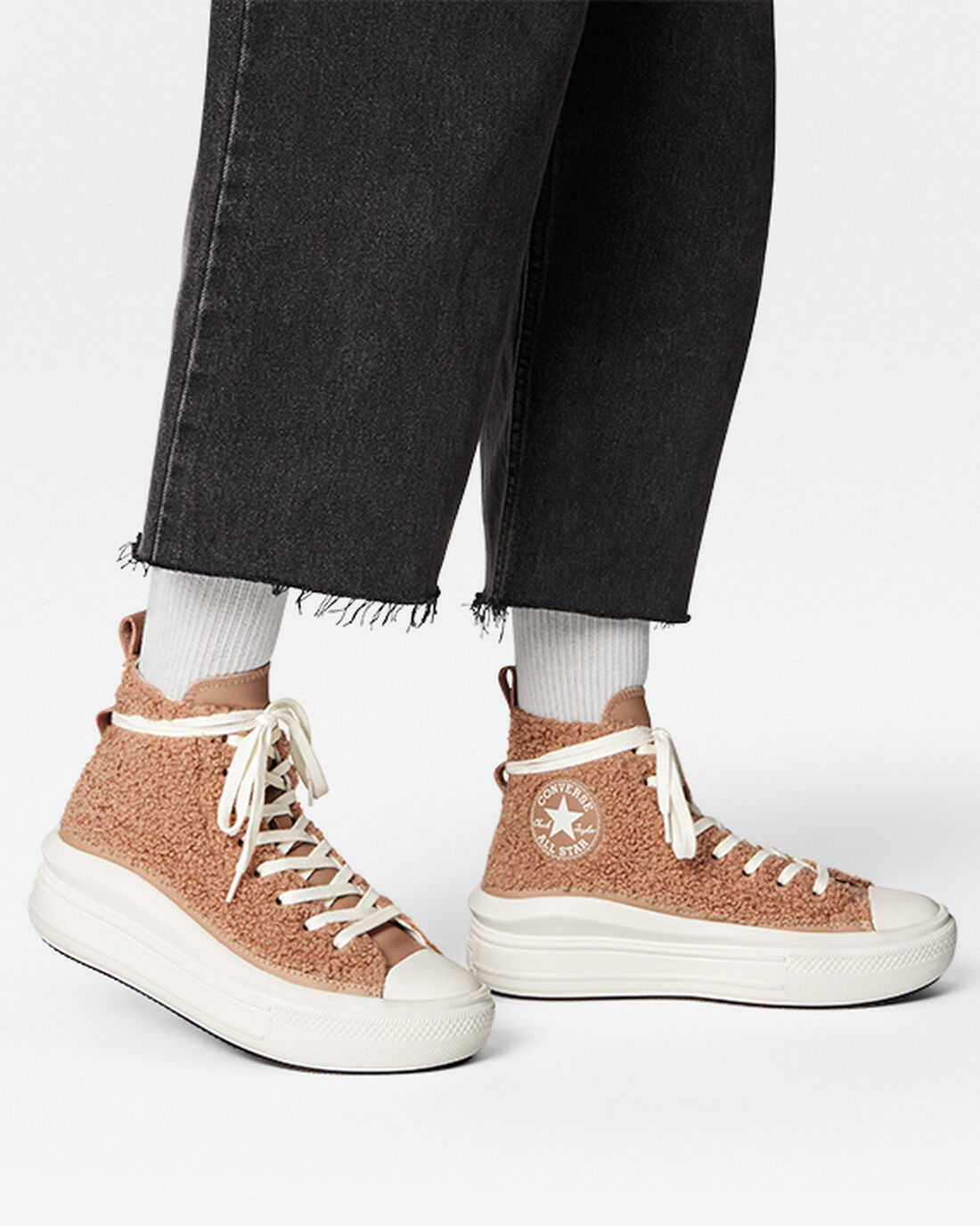 Women's Converse Chuck Taylor All Star Move High Top Sneakers Brown | Australia-27498