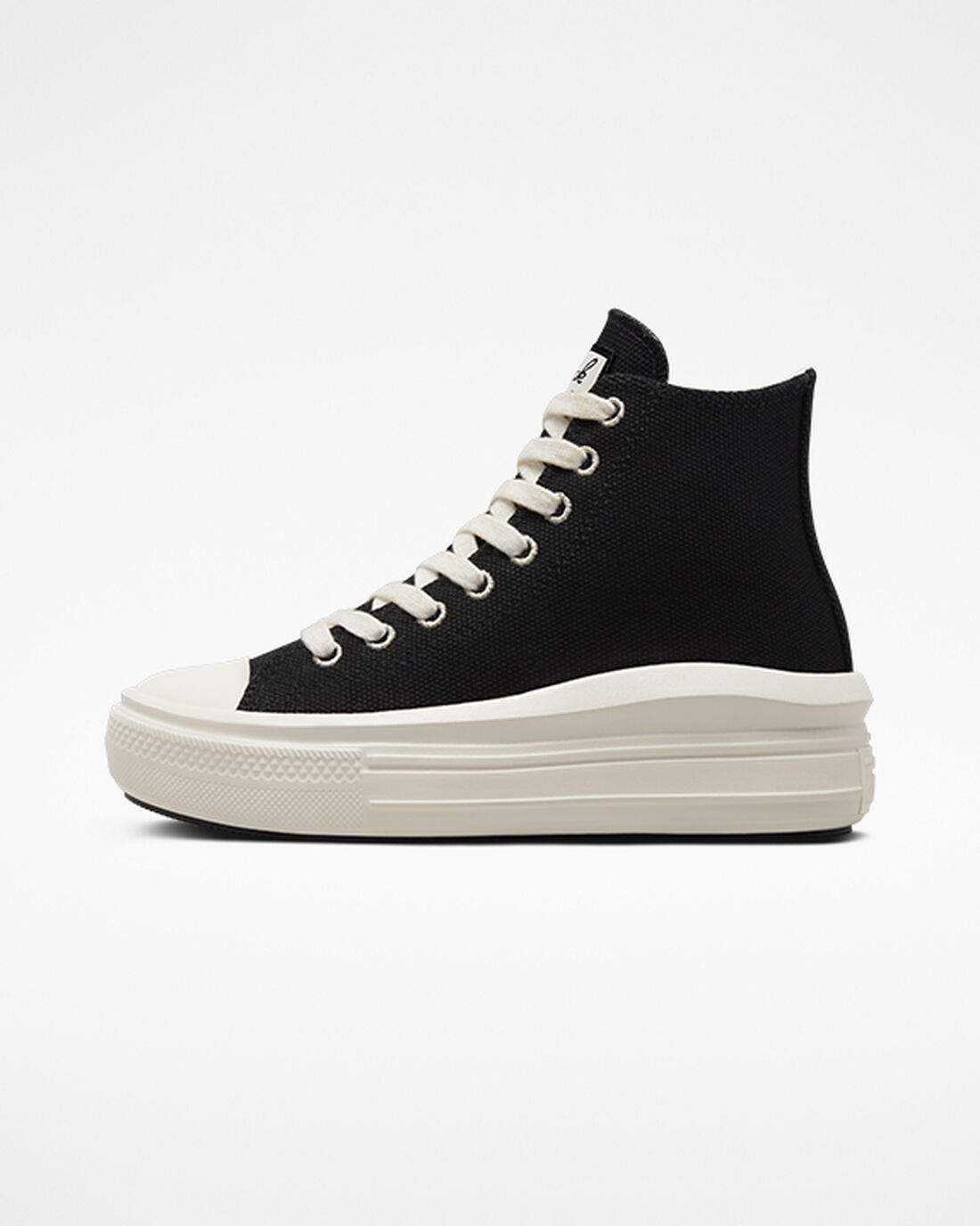 Women's Converse Chuck Taylor All Star Move High Top Sneakers Black/Beige White | Australia-31659