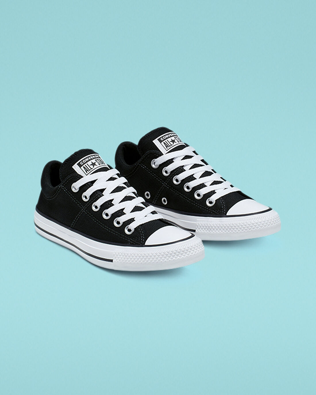 Women's Converse Chuck Taylor All Star Madison Sneakers Black/White/Black | Australia-48657