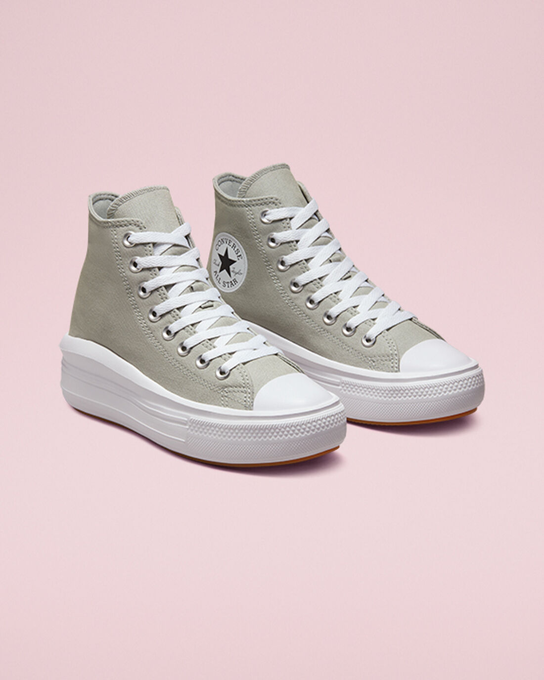 Women's Converse Chuck Taylor All Star Move High Top Sneakers Olive/White | Australia-51980