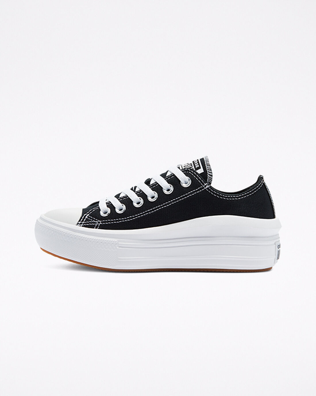 Women's Converse Chuck Taylor All Star Move Sneakers Black/White | Australia-54201