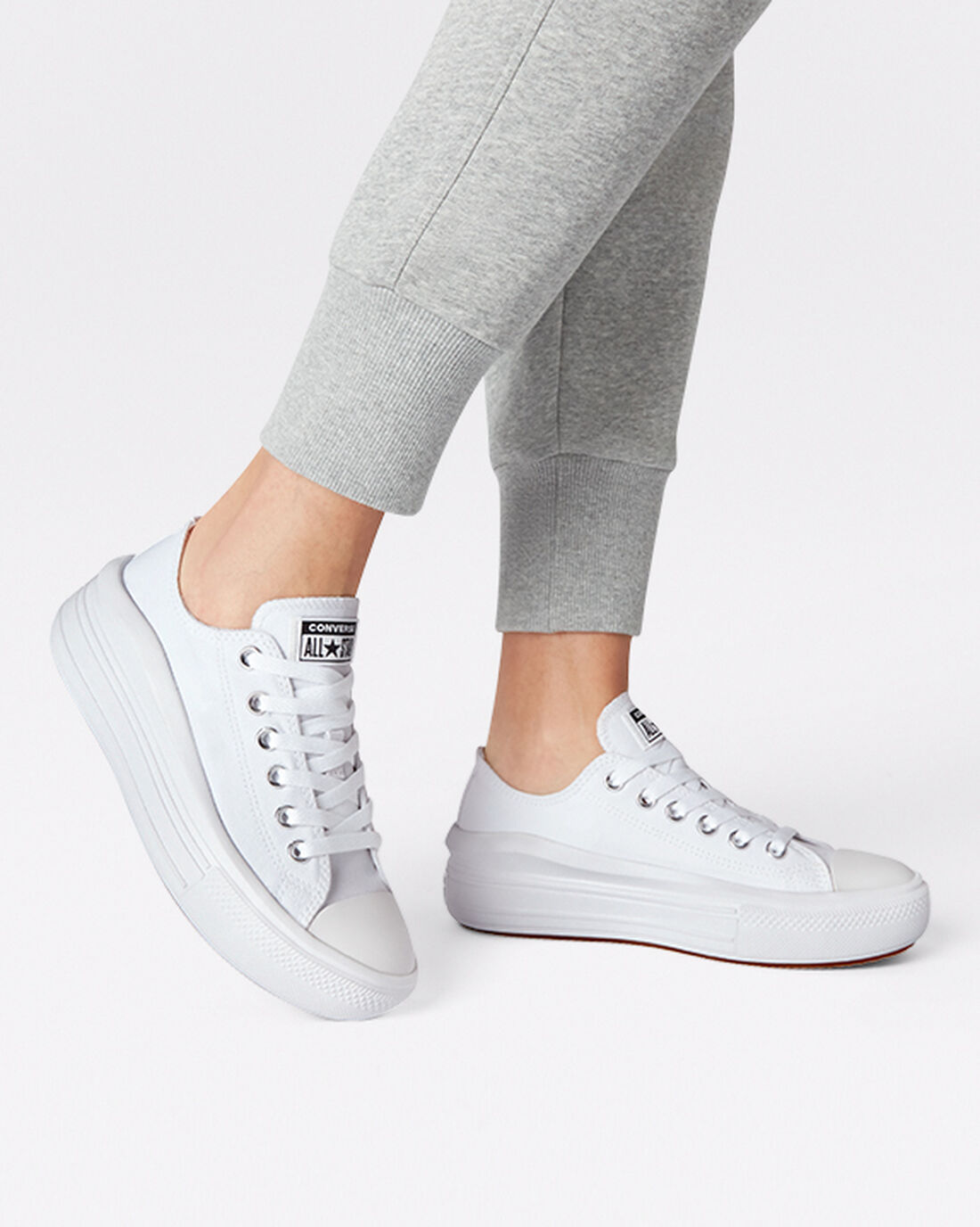 Women's Converse Chuck Taylor All Star Move Sneakers White | Australia-56479