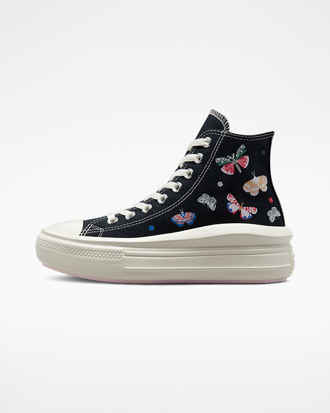 Women's Converse Chuck Taylor All Star Move High Top Sneakers Black/Pink | Australia-65712